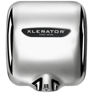XLERATOR XL-C Secamanos de alta velocidad cubierta metálica cromada al alto brillo.